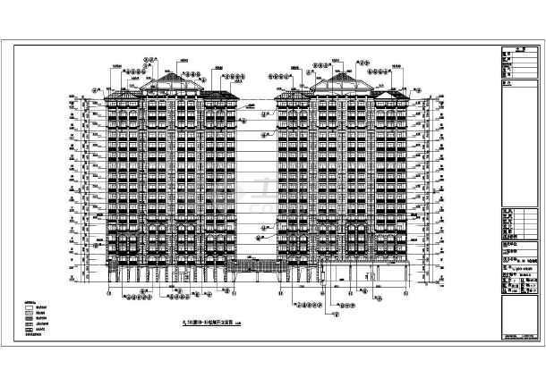 某房地产开发的17层公寓住宅楼建筑设计方案图